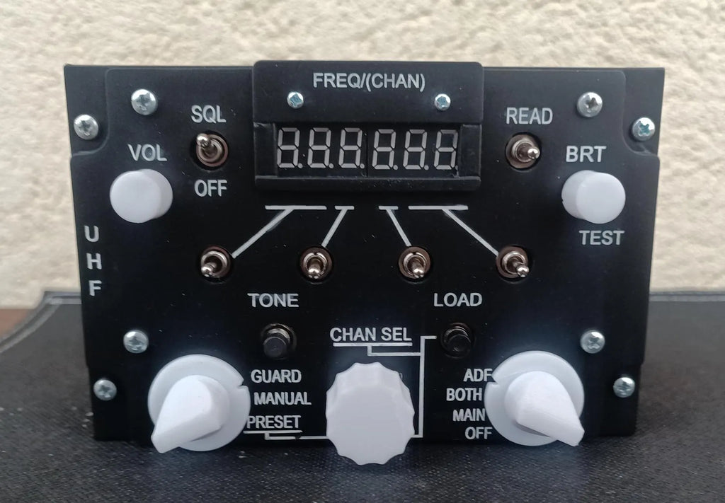 F-14 ARC-159 UHF standalone panel front view