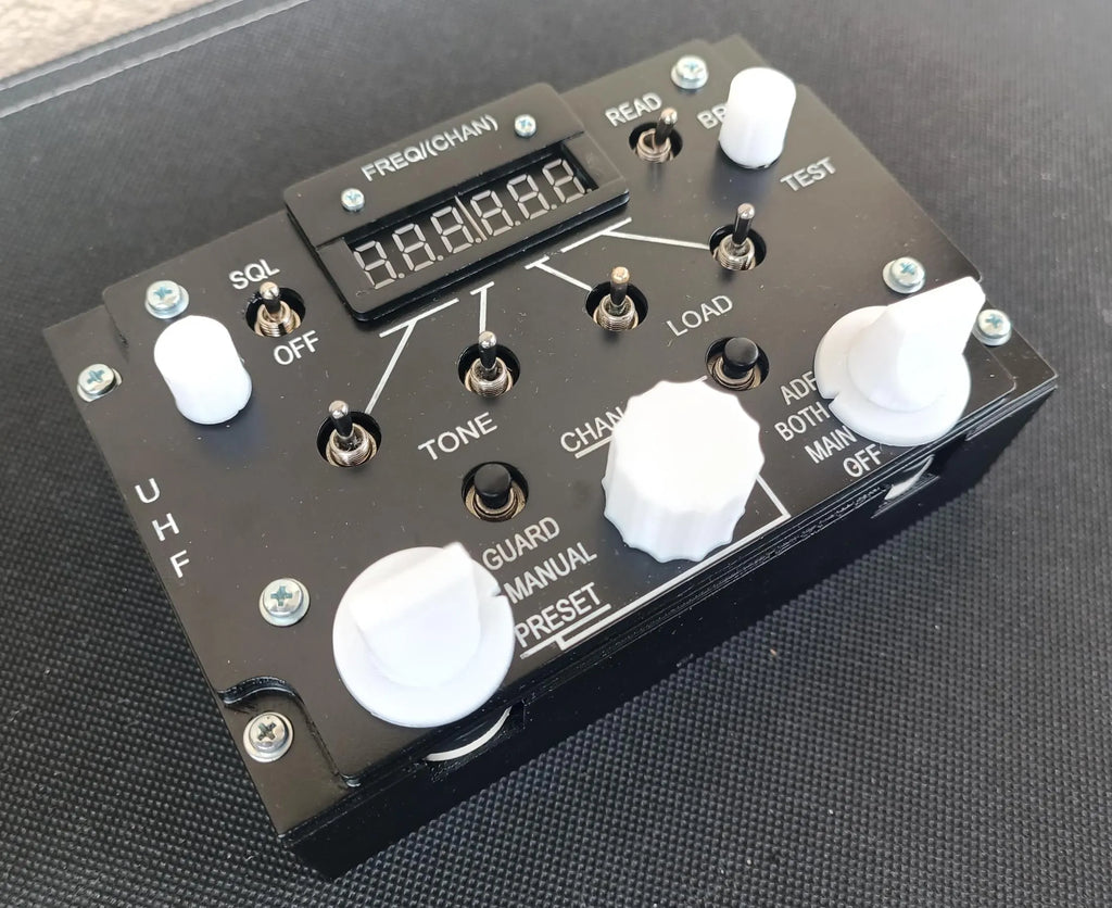 F-14 ARC-159 UHF standalone panel perspective view
