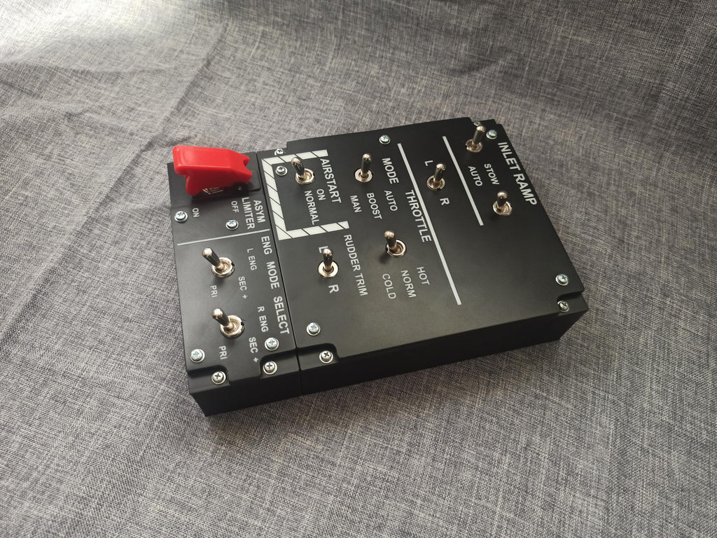 F-14 Left Console Module 2 front console angled product photo